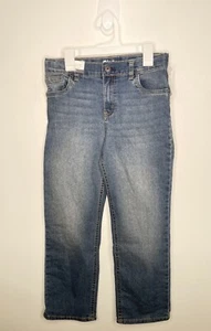 OshKosh Straight Leg Jeans Boys Size 8 Adjustable Waist Denim - Picture 1 of 4