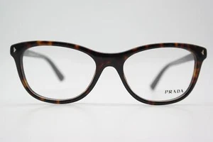 Brille Prada VPR 05R Braun Silber Gold Oval Brillengestell eyeglasses Neu - Picture 1 of 6