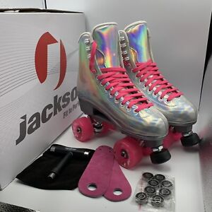 Jackson Viper Evo Pulse Holographic Roller Skates Women's Size 9 Brand New