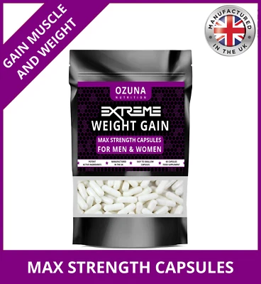 WEIGHT GAIN SUPPLEMENT PILLS FOR MEN AND WOMEN MUSCLE GYM 60 CAPSULES