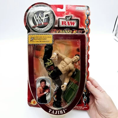 Figura de lucha libre 2002 WWF WWE Jakks Tajiri Unchained Fury Raw Rising Superstars Foto 1 de 4
