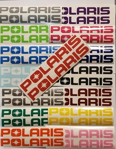 POLARIS PREMIUM VINYL 2 PACK DECALS PICK COLOR SIZE TRACKED & INSURED - Bild 1 von 28