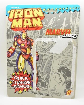Marvel Super Heroes Iron Man Quick Change Armor Toy Biz 1991 Card Only - Image 1 of 2