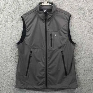 Little Donkey Andy Mens Large Vest Gray DryTech Full Zip Softshell Golf - NWT - Picture 1 of 16
