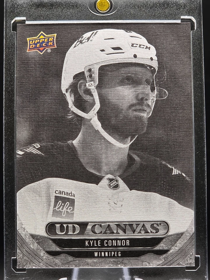 2024-25 Upper Deck Canvas #C21 Kyle Connor Black & White - Image 1 of 1