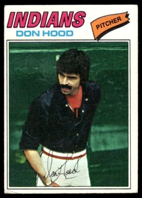 1977 Topps Don Hood Cleveland Indians #296 - Image 1 of 2