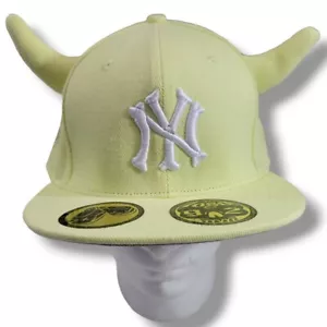 Ryder Studios Loso NYC Authentic Hat Size 7 5/8 New York Devil Horns Embroidered - Picture 1 of 10