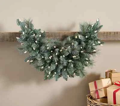 Bethlehem Lights 36" Overlit Swag with 3-in-1 LEDs Blue Spruce Christmas Decor - Image 1 of 4