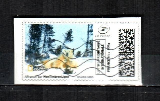 FRANCE - MTL ( 1v ) National Geographic, Polar Mother & Cubs F/VF Used ( 2019 ) - Image 1 of 1