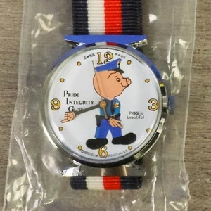 Orologio Vintage 'PIGS IS BEAUTIFUL' -Rarologio da Collezione 1970 Svizzero - Foto 1 di 6