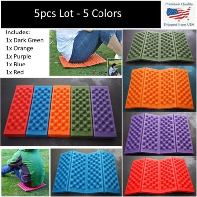 5x PCS Pack Folding Foam Pads Mat Cushion Seat Bleacher Knee Kneeler Kneeling - Image 1 of 4