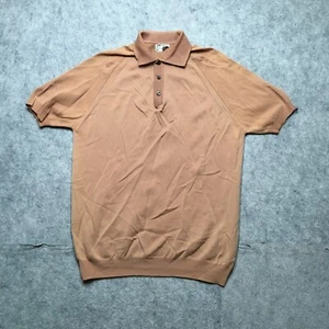 Vintage Ban-Lon Nylon Poloshirt Herren M Caramel 60s Rockabilly Rat Pack Atomic - Bild 1 von 8