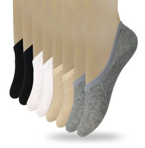 Ladies Mens No Show Invisible Trainer Socks Non Slip Stretchy Ankle Free - Picture 1 of 17