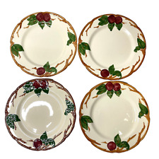 Franciscan Apple Dinnerware Diner Plates Lot of 4 Vintage Hand Painted