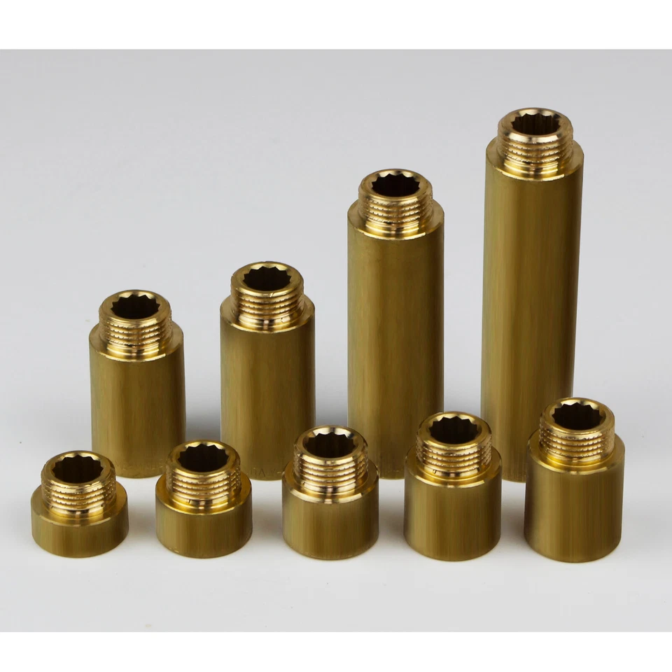 Hahnverlängerung 1" Messing Gewindefitting / Anschluss Verlängerung Fitting