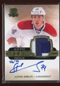 2011-12 The Cup Rookie Gold Rainbow #149 Alexei Emelin Patch Autograph 46/74