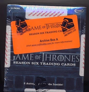 2017 Game of Thrones Season 6 Factory Sealed Archive Box A & B - Imagen 1 de 2