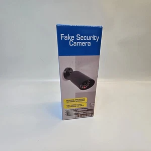 Fake Security CCTV Camera  Dummy Camera White w/ Red LED Light - Picture 1 of 2