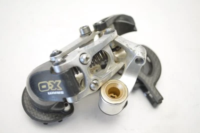 SRAM X-O MTB 1 :1 DH BICYCLE MEDIUM BLACK BOX CARBON CAGE 9 SPD REAR DERAILLEUR - Image 1 of 4