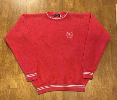 Vintage Regatta Sport Chunky Knit Crewneck Sweater Small Grandpa - Image 1 of 4