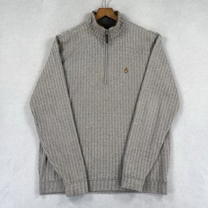 Straight Down Golf Sweatshirt Herren Medium Grau 1/4 Zip Pullover Aronimink Freizeit - Bild 1 von 11