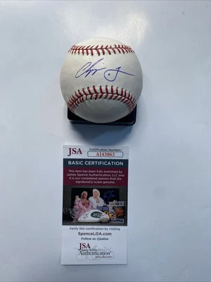 CHIPPER JONES Autographed Signed Official Ball Retirement Braves Baseball COA - Image 1 of 3