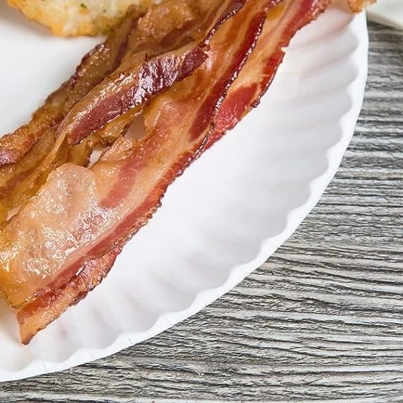 Plato de papel 9-300 platos de papel blanco con regalo extra de 36 unidades desechables con... Foto 1 de 1