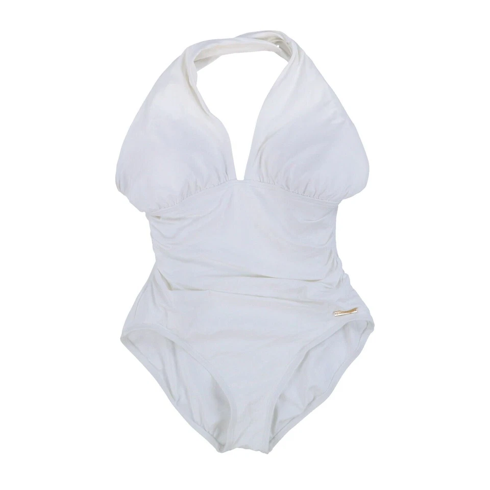 Michael Kors Women's One Piece Swimsuit High Neck Swim Bathing Suit 4 6 12 Mk - Image 1 of 1