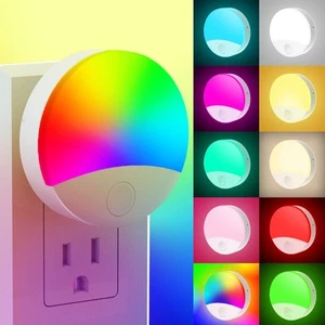 Night Lights Plug Into Wall 2 Pack, Night Light for Kids, 9 Color RGB LED Dim... - Picture 1 of 9