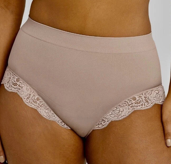 Maidenform Self Expressions Firm Control Lace Briefs Cool Comfort Medium SES101