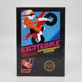 Excitebike - Nintendo NES - Hangtab - Early Print - Near Mint - USA