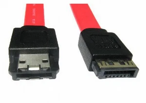 1m eSATA auf SATA EXTERNE Festplatte abgeschirmtes Kabel Kabel seriell - Bild 1 von 4