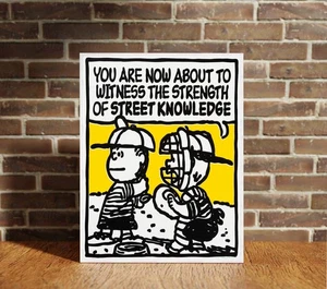 Mark Drew Street Knowledge Unique Wall Art Decor Canvas Wrap Framed Print Poster - Picture 1 of 10