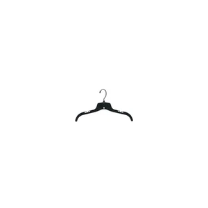 Nahanco 17" Plastic Heavy Weight Top Hanger Black 100/Carton (25500BHMG) - Picture 1 of 1
