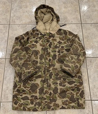 VTG Mens XL ARTIC WOODS Canada Goose Down Parka Hooded Winter Coat Frogskin Camo - Image 1 of 4