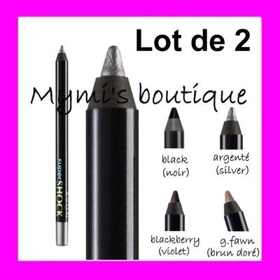 2x CRAYON EYE-LINER GEL SuperSHOCK AVON - tracé précis grâce à la texture gel !