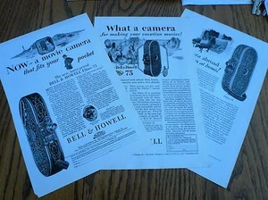 Bell & Howell Film Movie Camera print ads (3) - Picture 1 of 1