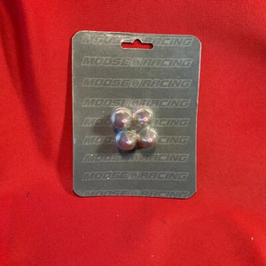 NOS Moose Racing 0223-0010 WHL LUG NUTS FLNGD -POL, LOT OF 4 - Picture 1 of 3