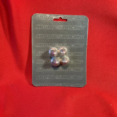 NOS Moose Racing 0223-0010 WHL LUG NUTS FLNGD -POL, LOT OF 4 - Image 1 of 3