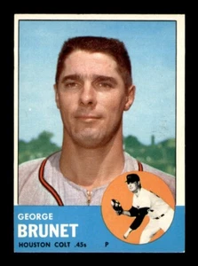 1963 Topps Set Break #538 George Brunet NM *OBGcards* - Picture 1 of 2