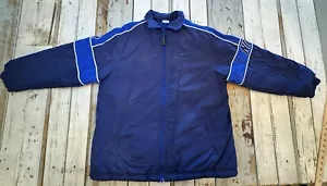 Vintage 2000er Nike Swoosh Wendbare Pufferjacke Fleece KINDER Größe 14/16 Y2K - Bild 1 von 12