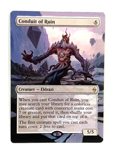 Conduit of Ruin Battle for Zendikar MTG Magic Hand Painted Altered Extended Art - Picture 1 of 1