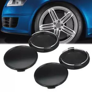 4 pz set copricopri mozzo centrale ruota auto nera universale 68 mm senza emblema vuoti - Foto 1 di 12