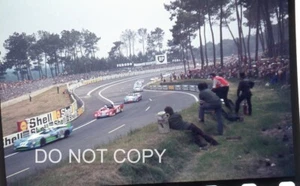 FOTOGRAFIA NEGATIVA 35MM MATRA MS670B FERRARI 312 PB START LE MANS 1973 - Foto 1 di 2