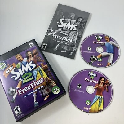 The Sims 2 Freetime PC Game Windows 2008 Expansion Pack-Complete-Acceptable-See - Image 1 of 4