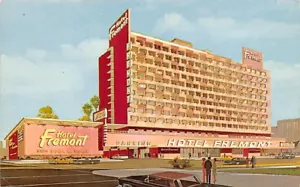 Postcard NV: Hotel Fremont, Drawing, Las Vegas, Nevada, 1960's, Unposted - Picture 1 of 2