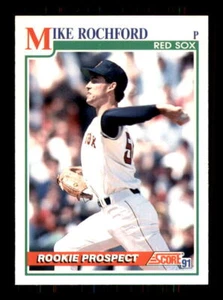 1991 Baseball Score Mike Rochford Boston Red Sox #739 RP RC - Picture 1 of 2
