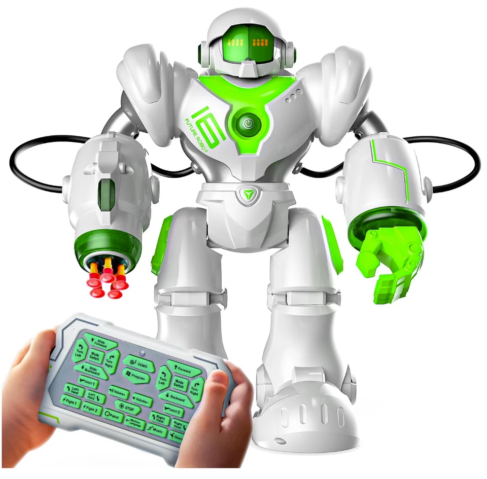 Smart Programmable Robot Toy LED Expressions Missile Launch STEM Kids Ages 5–10 - Image 1 of 4