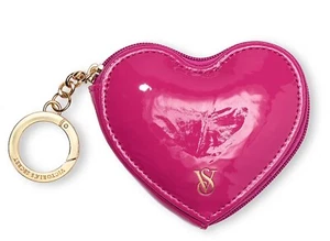 VICTORIA’S SECRET Heart Pouch Keychain, Electric Pink - New with Tags - Picture 1 of 6