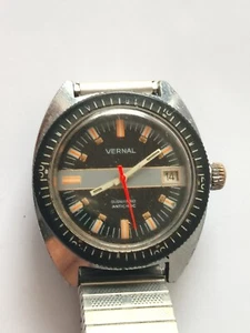 Vintage VERNAL (SUBMARINO-ANTICHOC) Cal 140 1B FC - Imagen 1 de 15